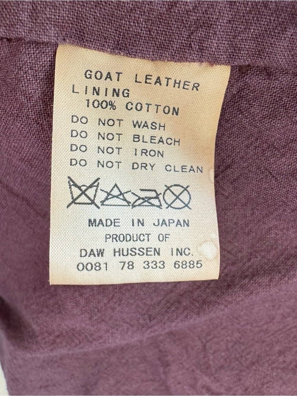 Vintage y2k Christian Peau Burgundy Goat Leather Moto Jacket sz 38 - Picture 16 of 16